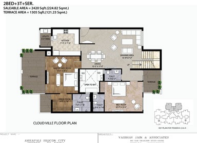 Amrapali Cloud Ville — floor plan 2