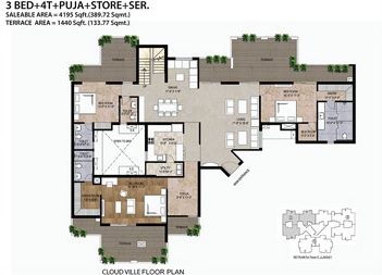 Amrapali Cloud Ville — floor plan 4