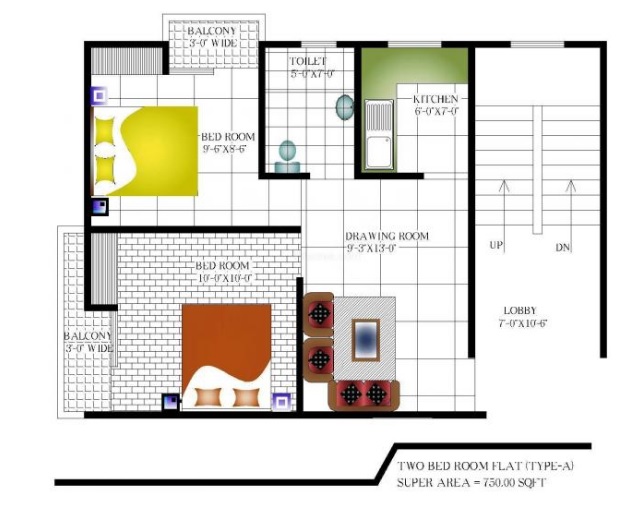Subhsantosh Nirman Apartment — floor plan 1