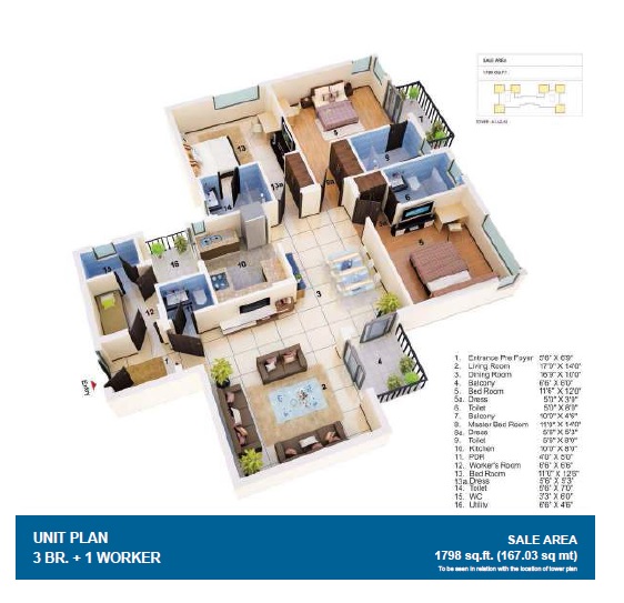 Jaypee Greens The Orchards — floor plan 2