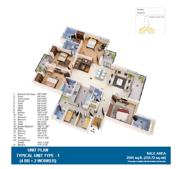 Jaypee Greens The Orchards — floor plan 5