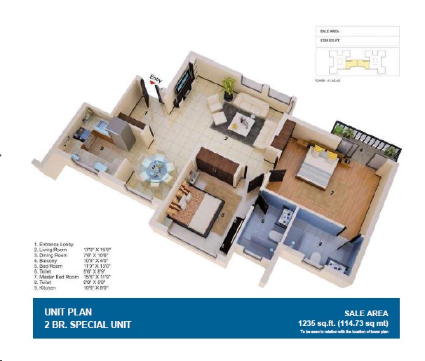 Jaypee Greens The Orchards — floor plan 1