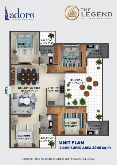 Adore Legend — floor plan 1