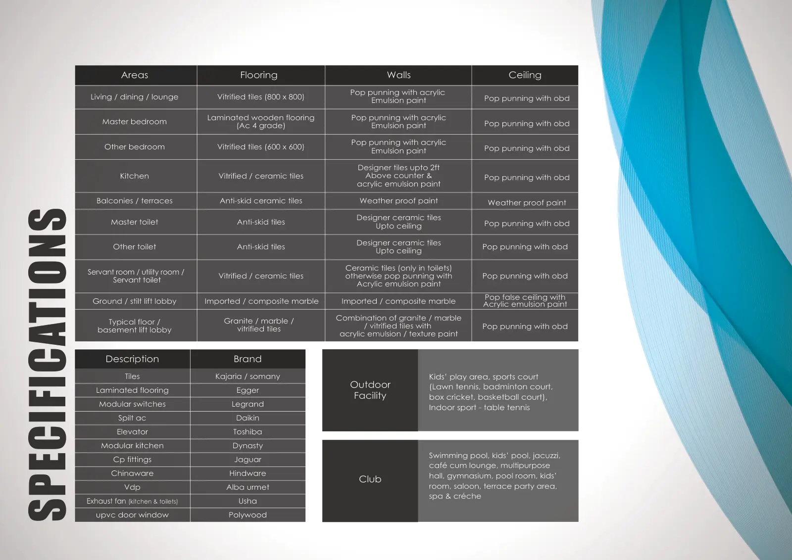 Adani M2K Oyster Grande — floor plan 1