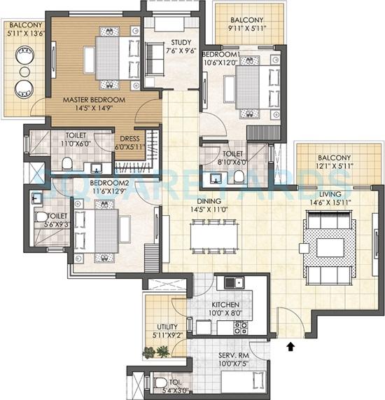 Adani M2K Oyster Grande — floor plan 5