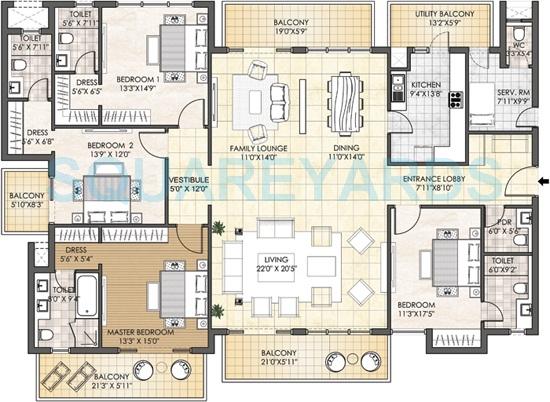 Adani M2K Oyster Grande — floor plan 9