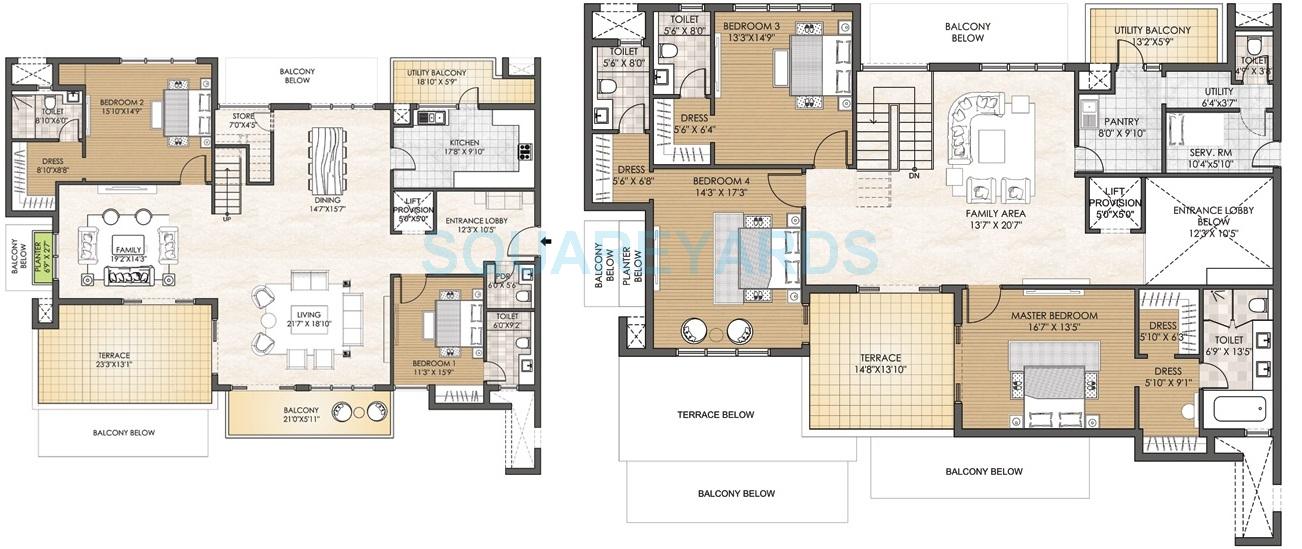 Adani M2K Oyster Grande — floor plan 13