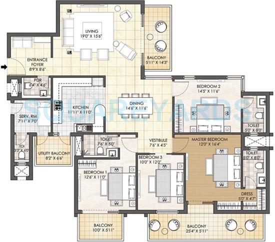 Adani M2K Oyster Grande — floor plan 10