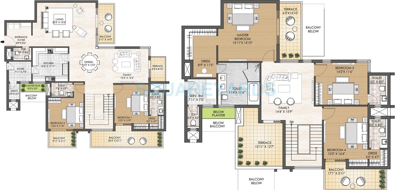 Adani M2K Oyster Grande — floor plan 14