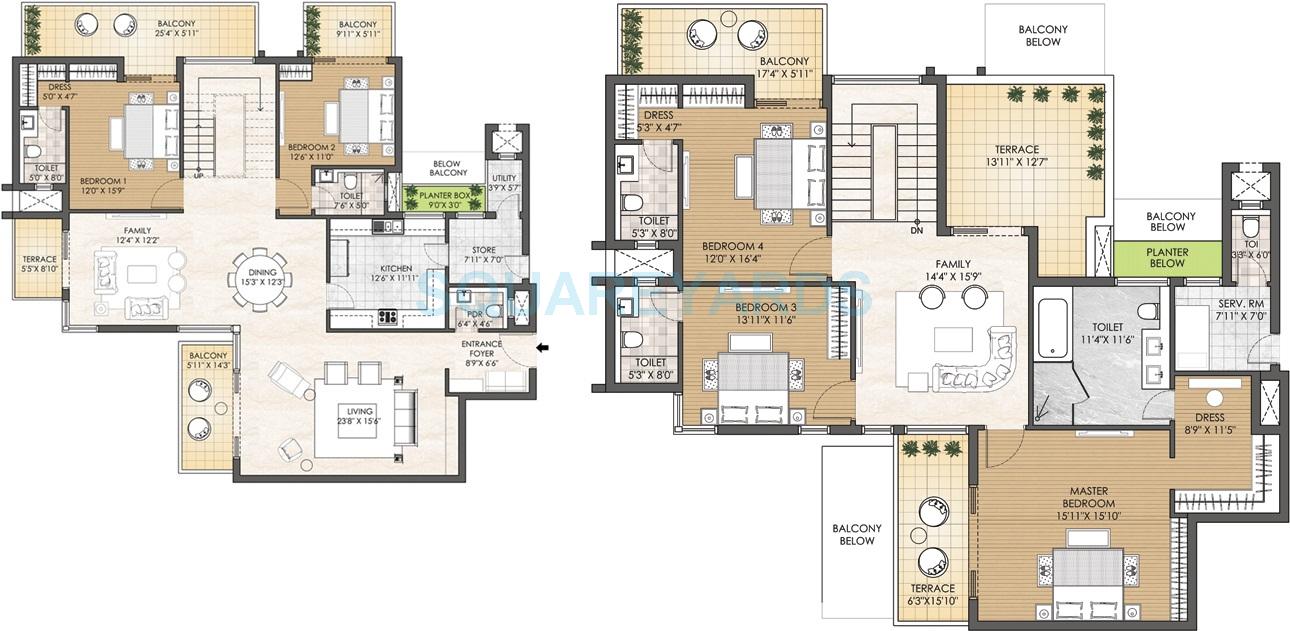 Adani M2K Oyster Grande — floor plan 15