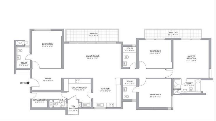 Tata Primanti-Tower Residences — floor plan 4