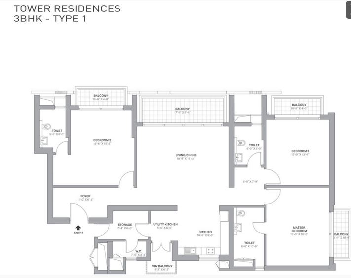 Tata Primanti-Tower Residences — floor plan 2