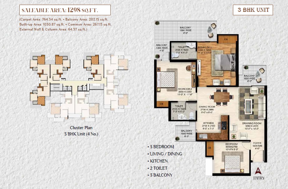 Vrinda Heritage Skyward — floor plan 1