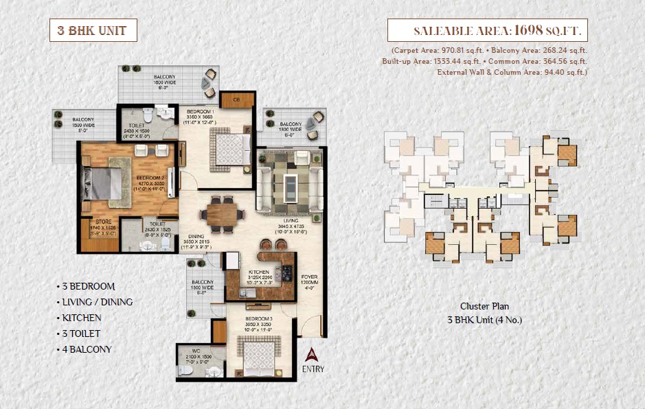 Vrinda Heritage Skyward — floor plan 2