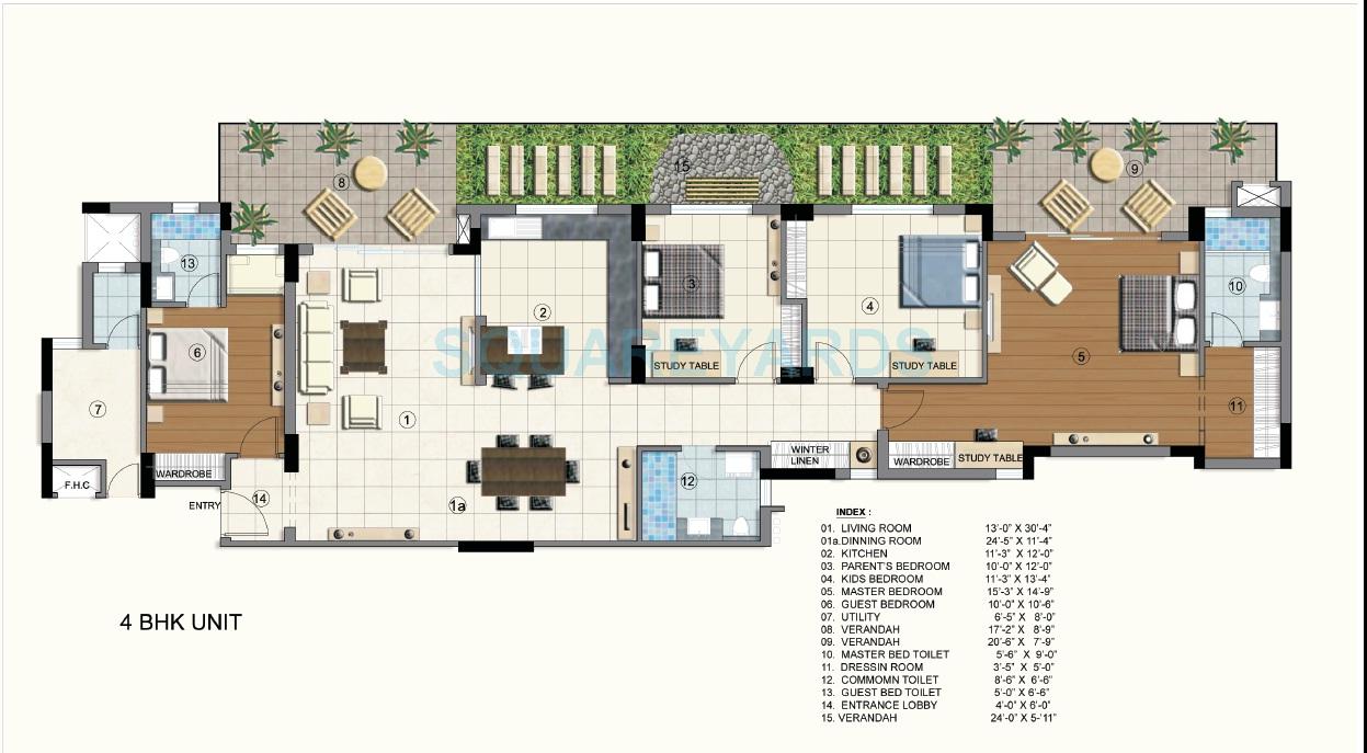 Brisk Lumbini Terrace Homes — floor plan 3