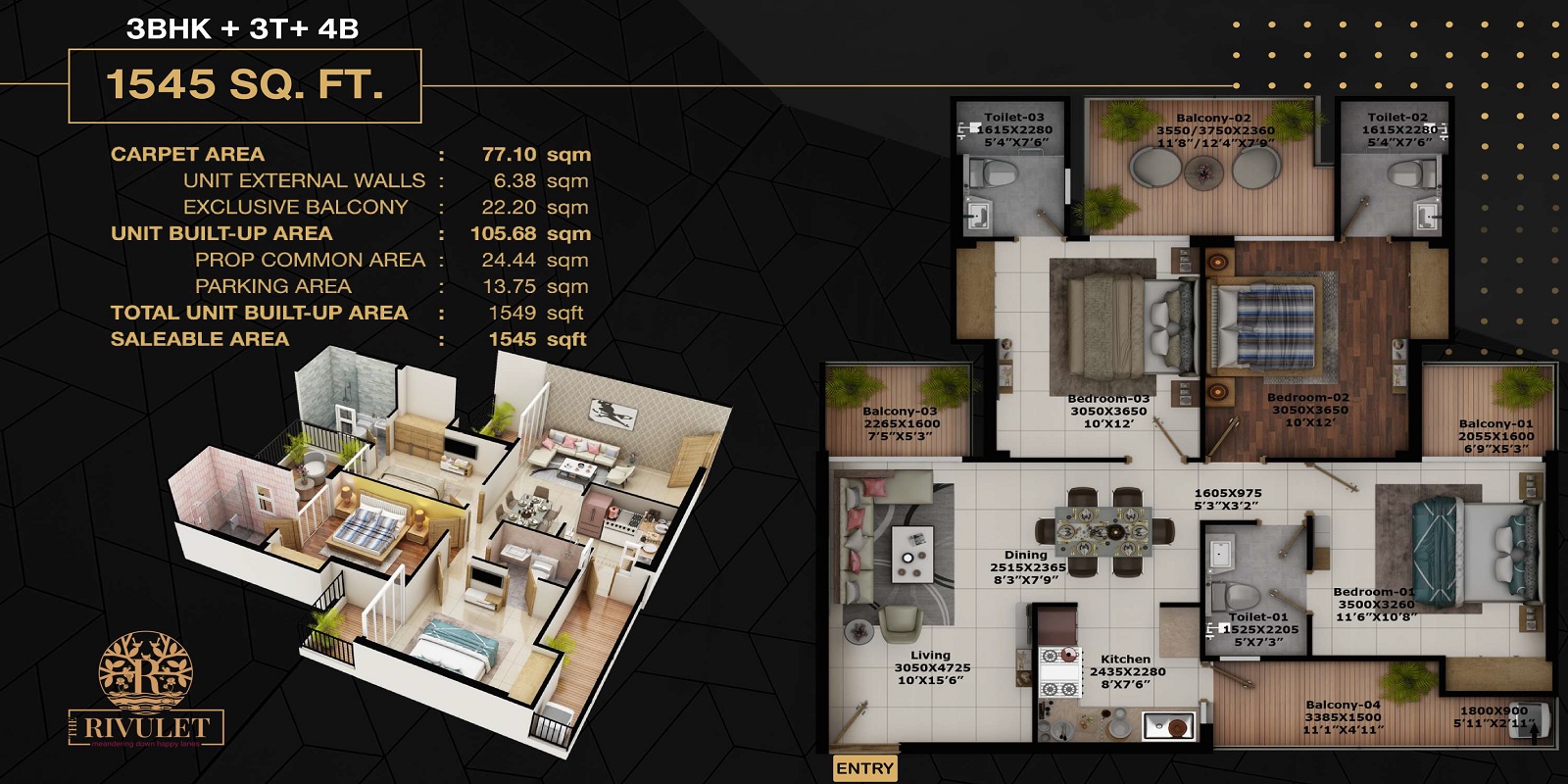 Fusion The Rivulet — floor plan 2