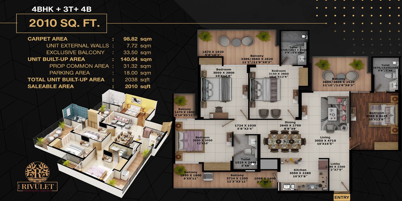 Fusion The Rivulet — floor plan 3