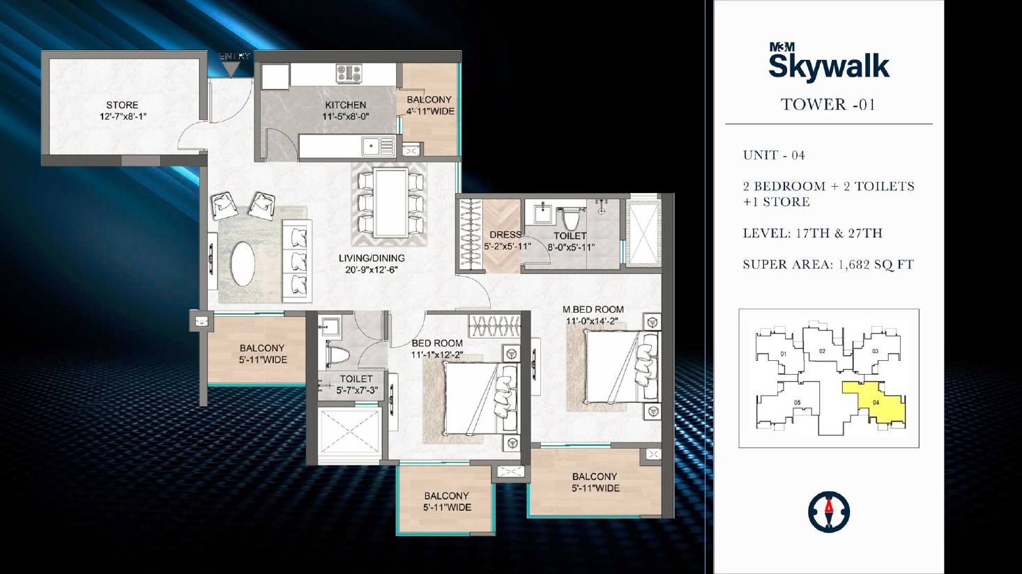 M3M Skywalk — floor plan 2