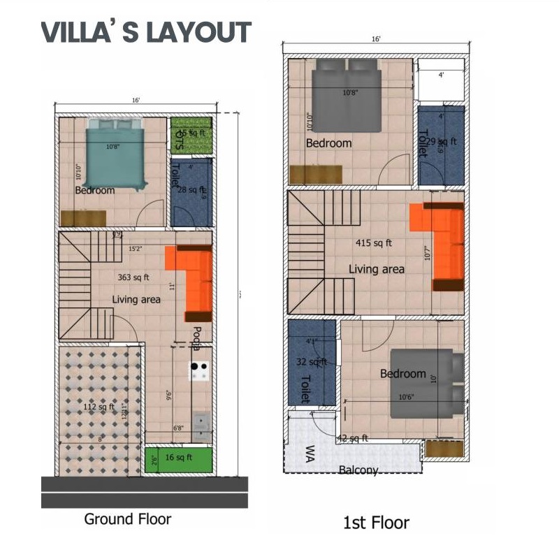 SS Nature Villas — floor plan 2