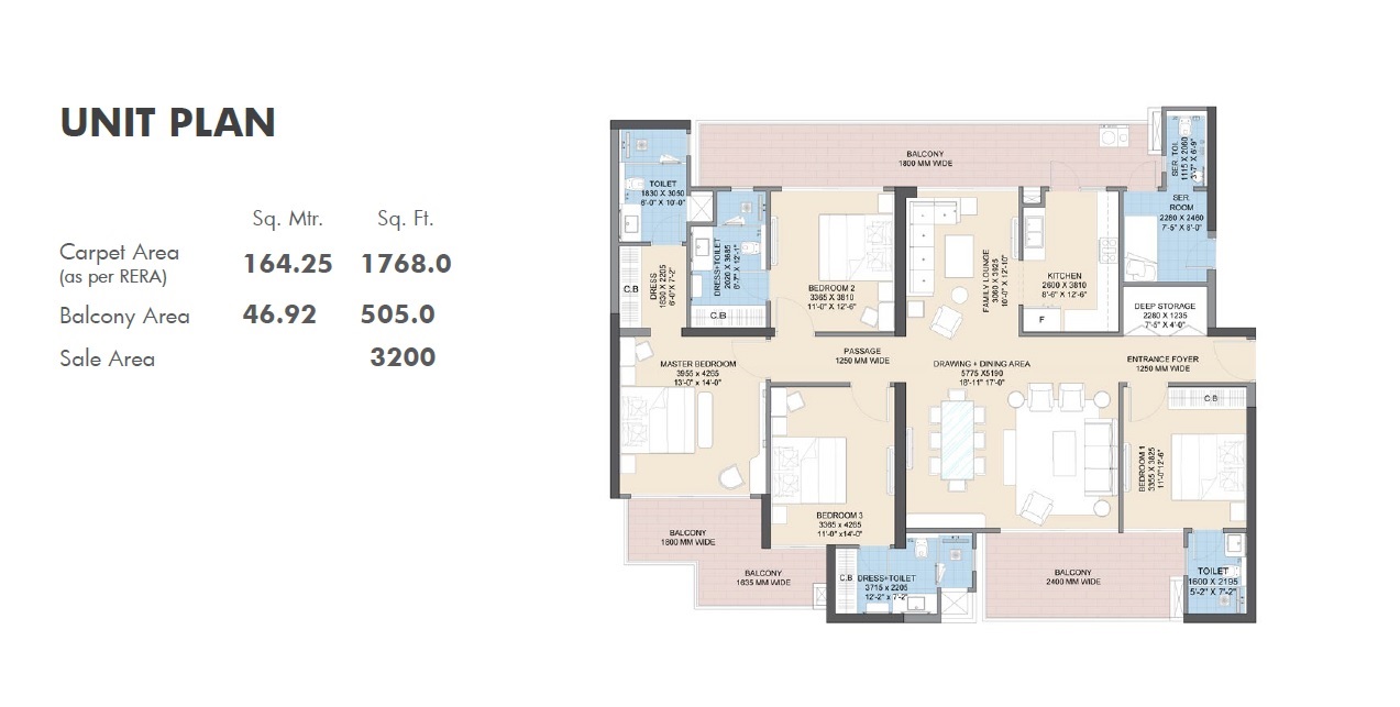 Gulshan Avante — floor plan 1