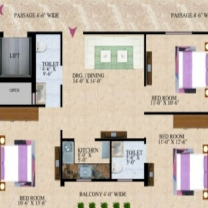 JMD Elite View Apartments — floor plan 2