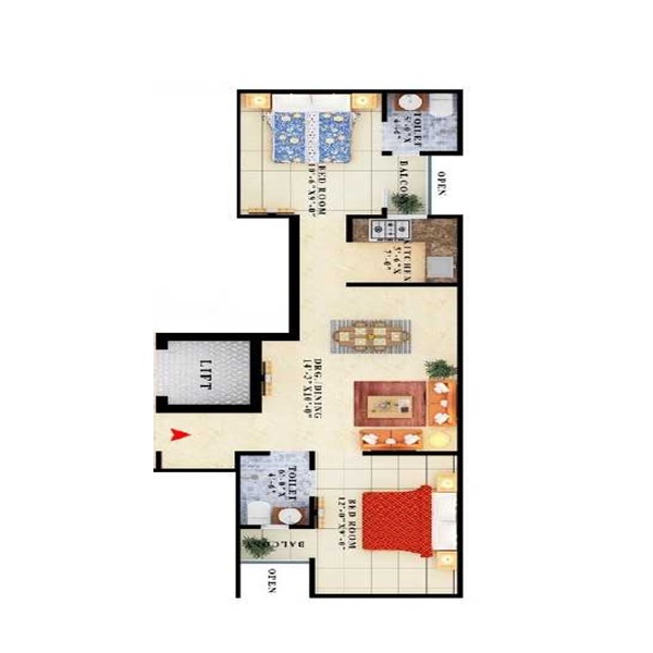 Avantika Homes — floor plan 1