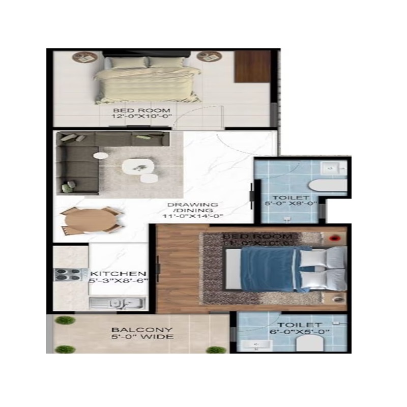 Vihaan Krystal Floors — floor plan 1
