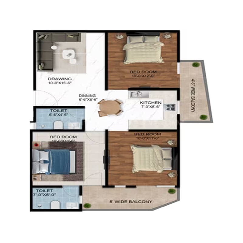 Vihaan Krystal Floors — floor plan 2