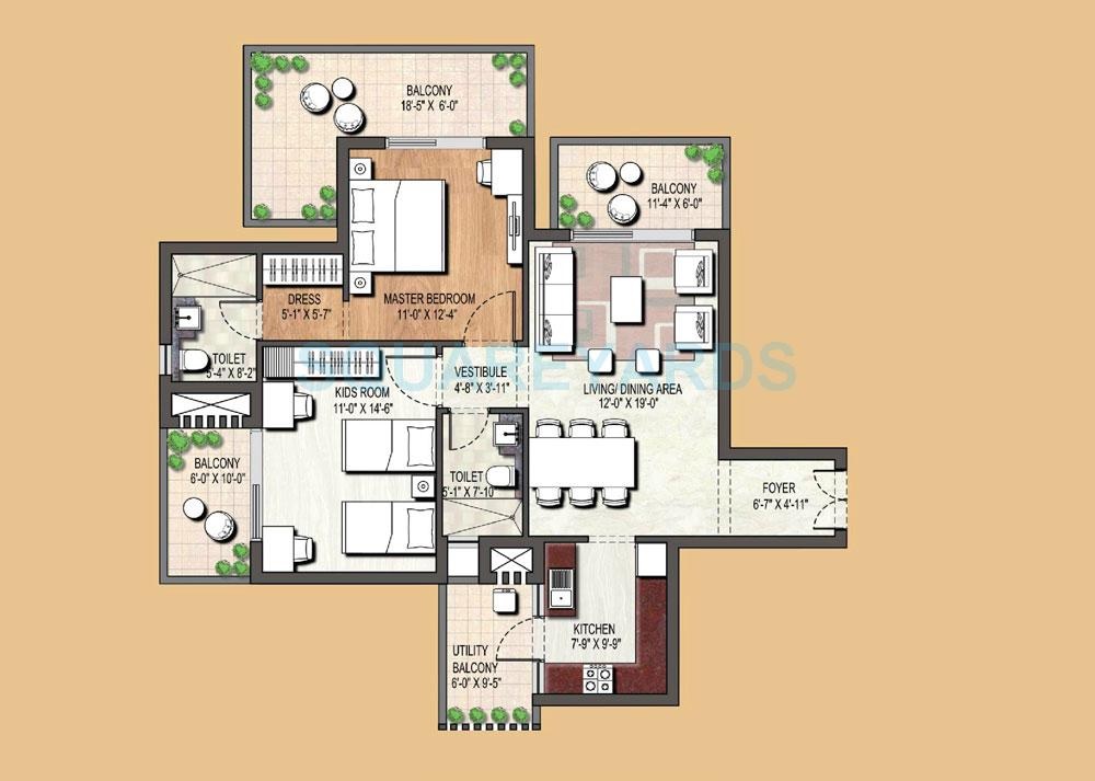 Assotech Blith — floor plan 1