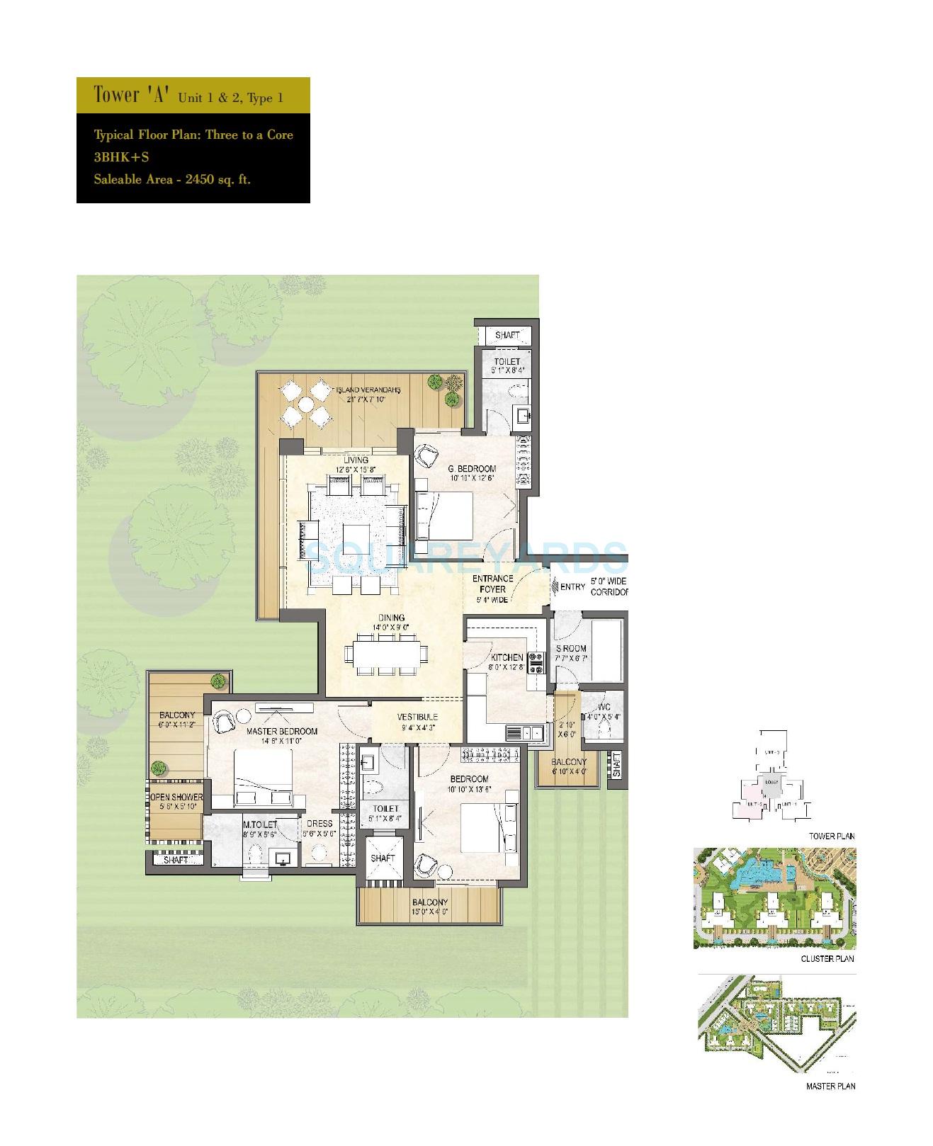 Puri Emerald Bay — floor plan 3