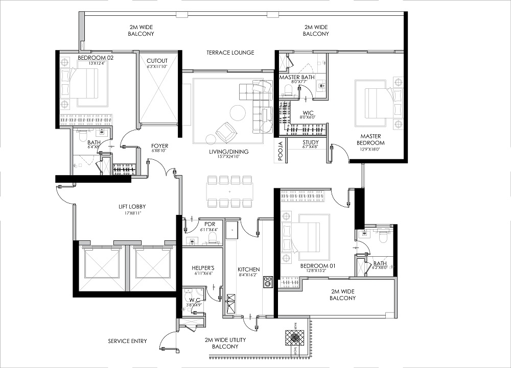 Tarc Kailasa — floor plan 3