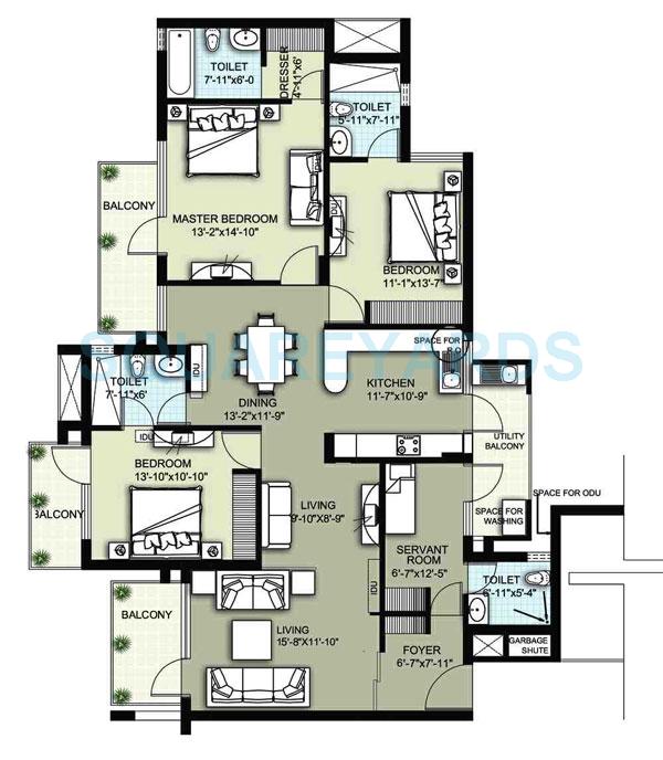 Raheja Atharva — floor plan 3
