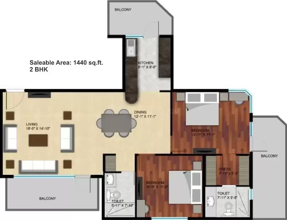 Raheja Atharva — floor plan 2