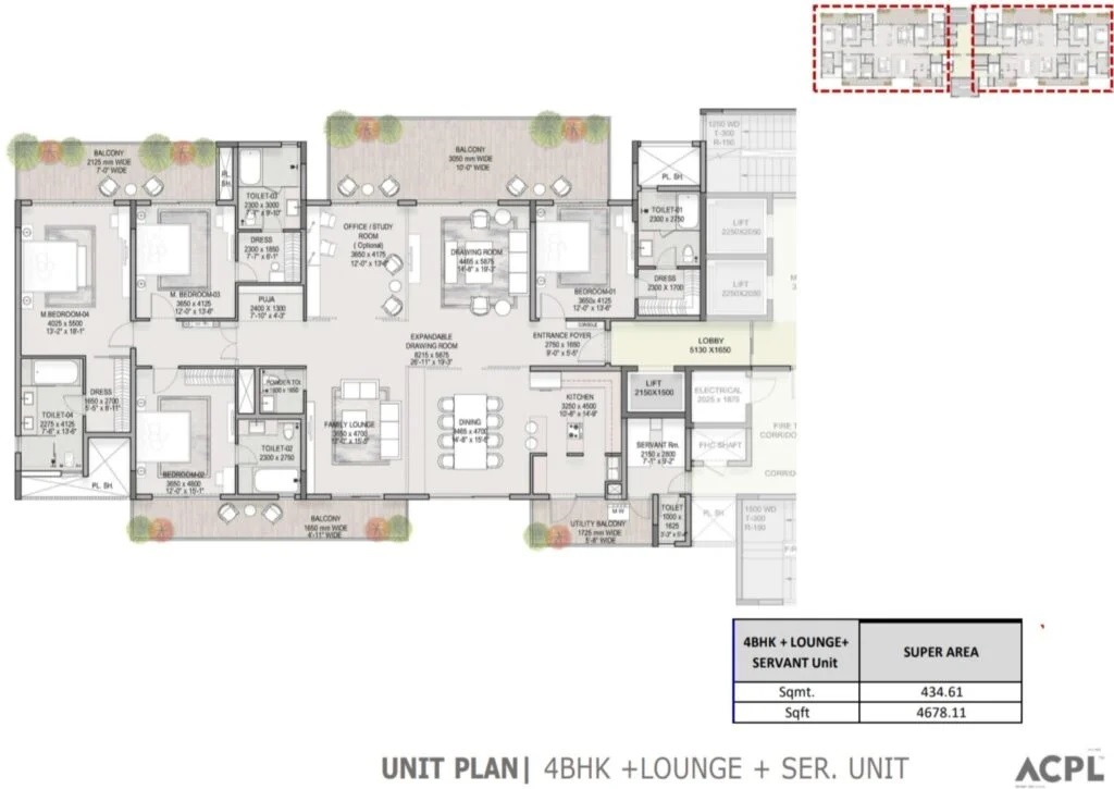 Omnis The Elysium — floor plan 3
