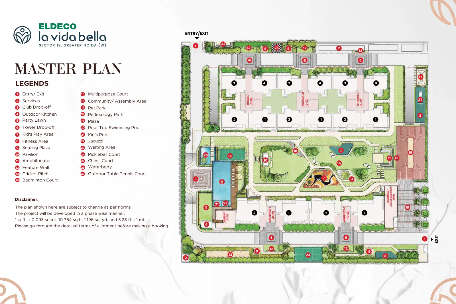 Eldeco La Vida Bella — site plan 1