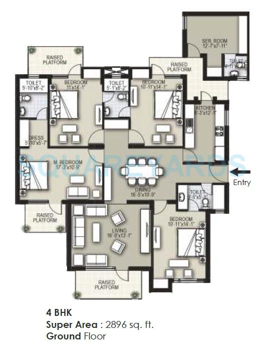 Raheja Shilas Independent Floors — floor plan 5