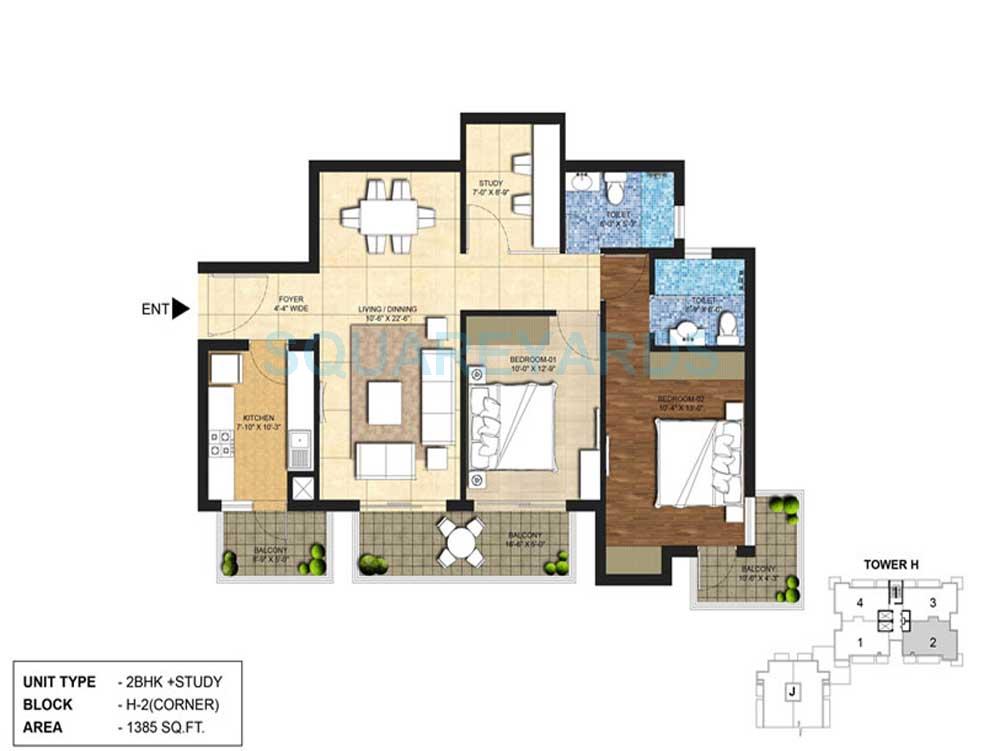 Indiabulls Centrum Park — floor plan 3