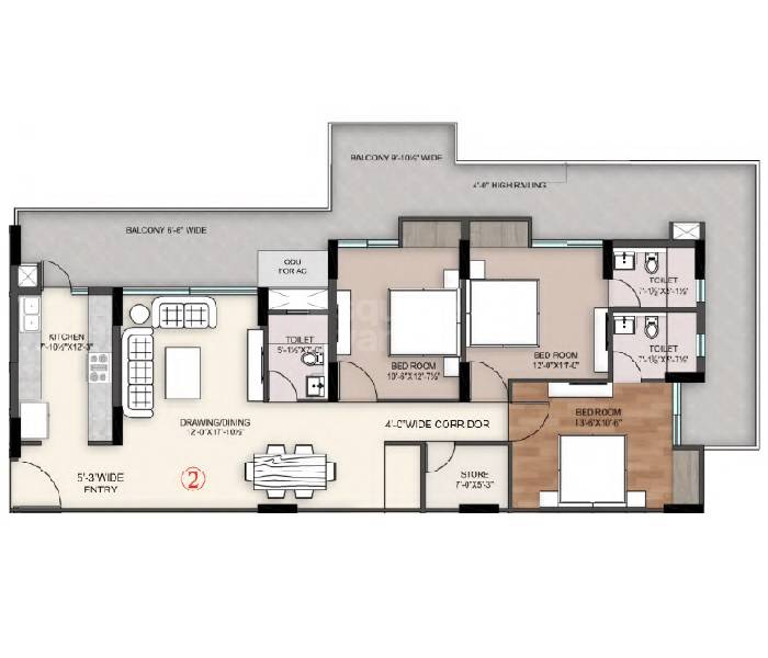 Sawasdee Heights — floor plan 1