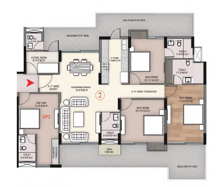 Sawasdee Heights — floor plan 3