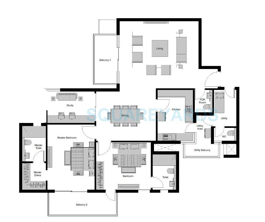 Experion Windchants — floor plan 1