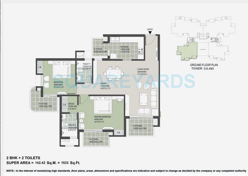 Satya The Hermitage — floor plan 2