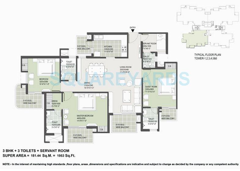 Satya The Hermitage — floor plan 4
