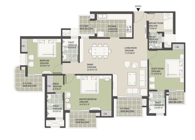 Satya The Hermitage — floor plan 6