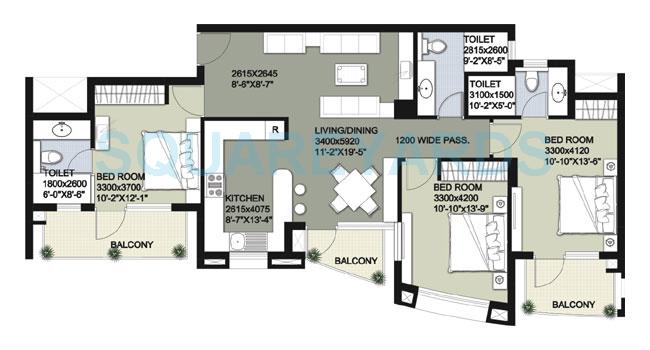 Raheja Vedas — floor plan 6