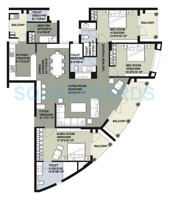 Raheja Vedas — floor plan 8