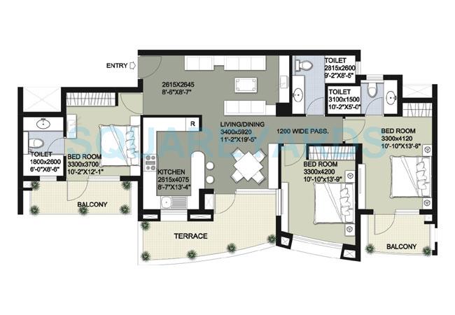 Raheja Vedas — floor plan 9