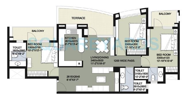 Raheja Vedas — floor plan 10