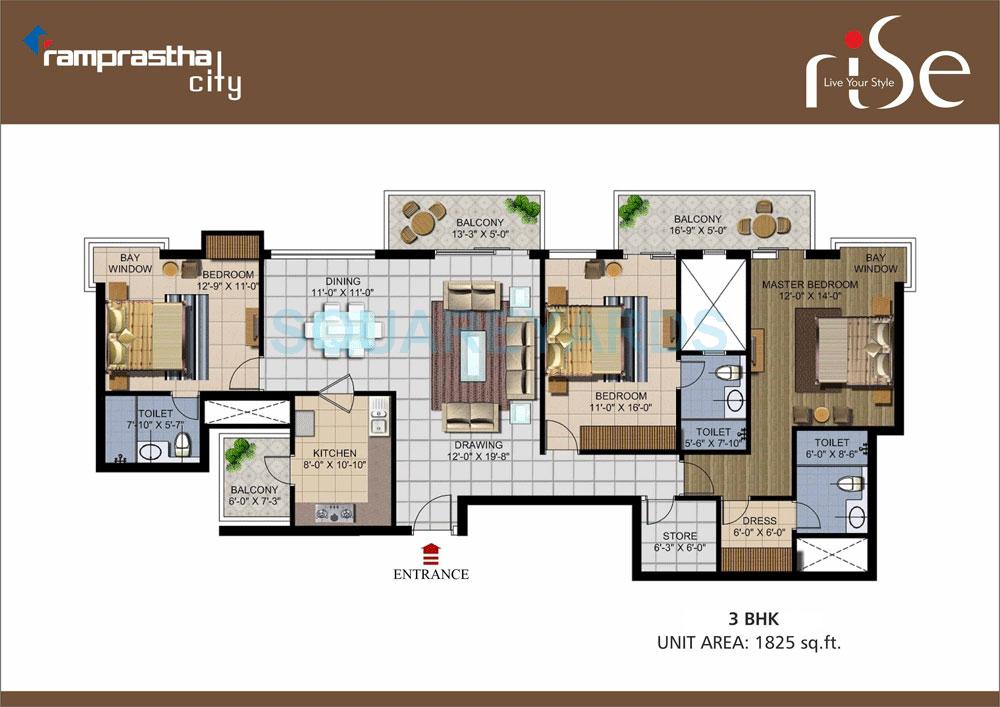 Ramprastha City Rise — floor plan 2