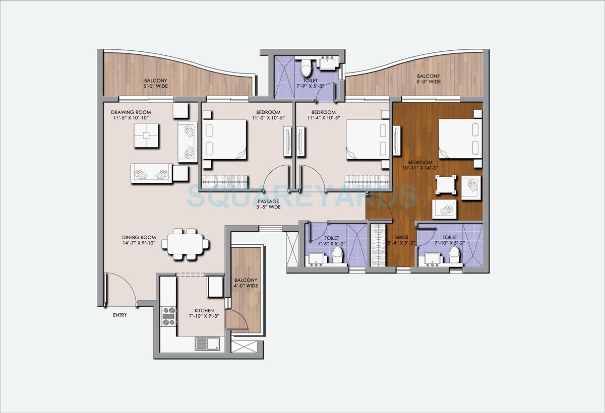 BPTP Terra — floor plan 3