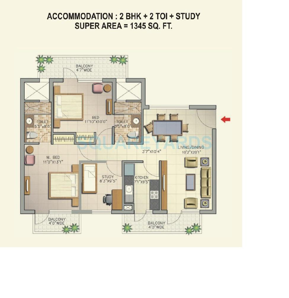 Corona Optus — floor plan 1
